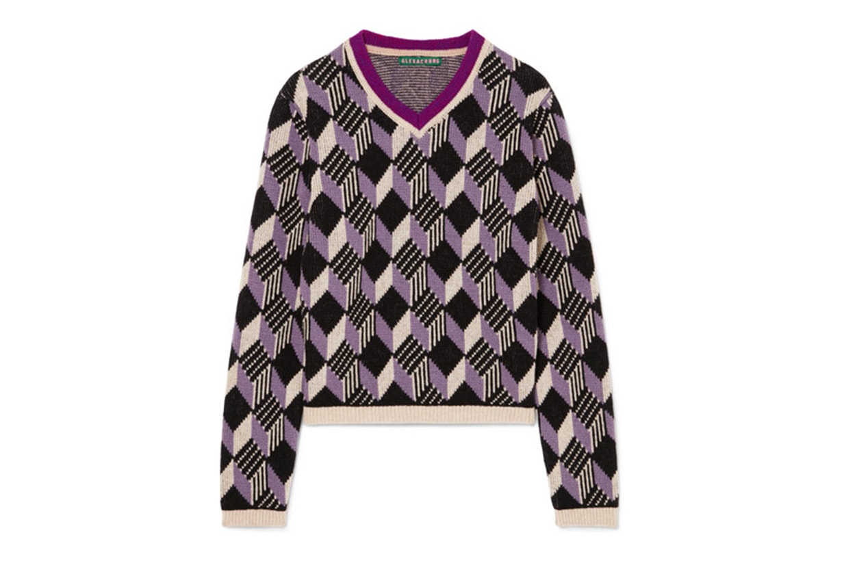 Alexa Chung School Boy intarsia wool sweater
