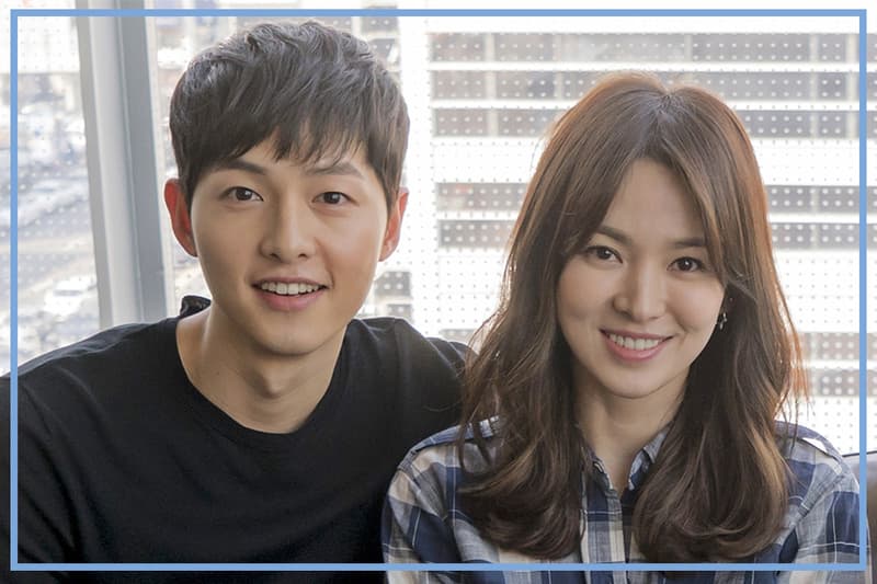 Song Joong ki romantic action send flower to Song Hye Kyo