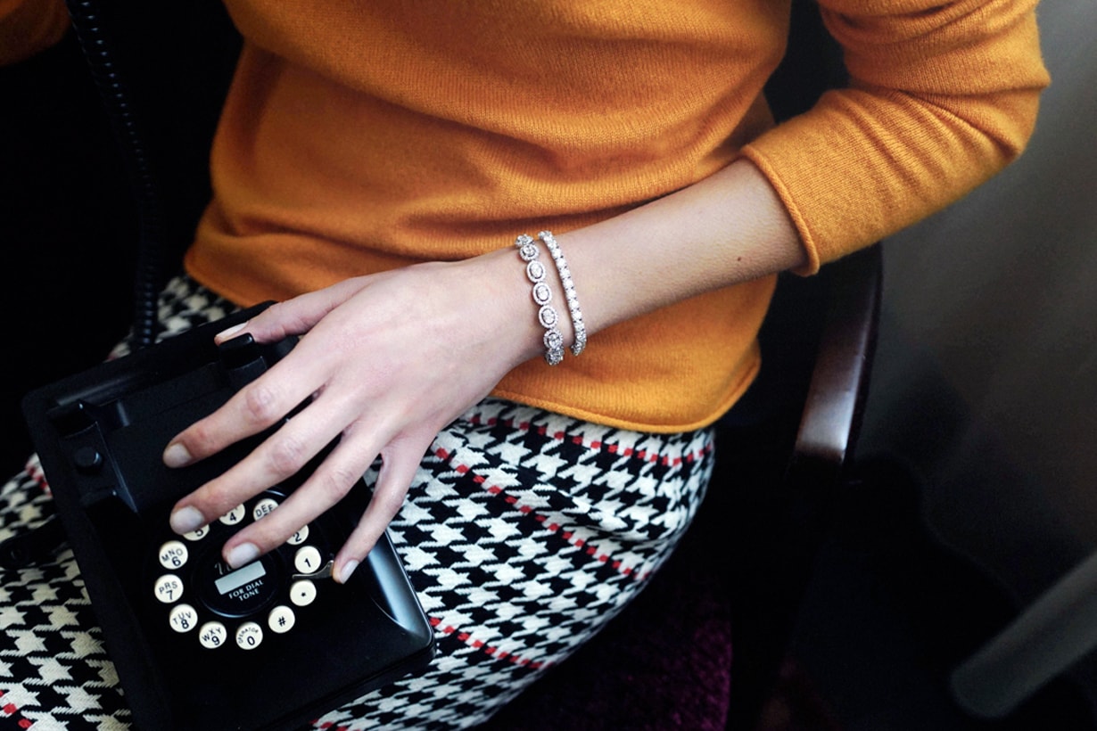 tennis bracelet looking expensive design