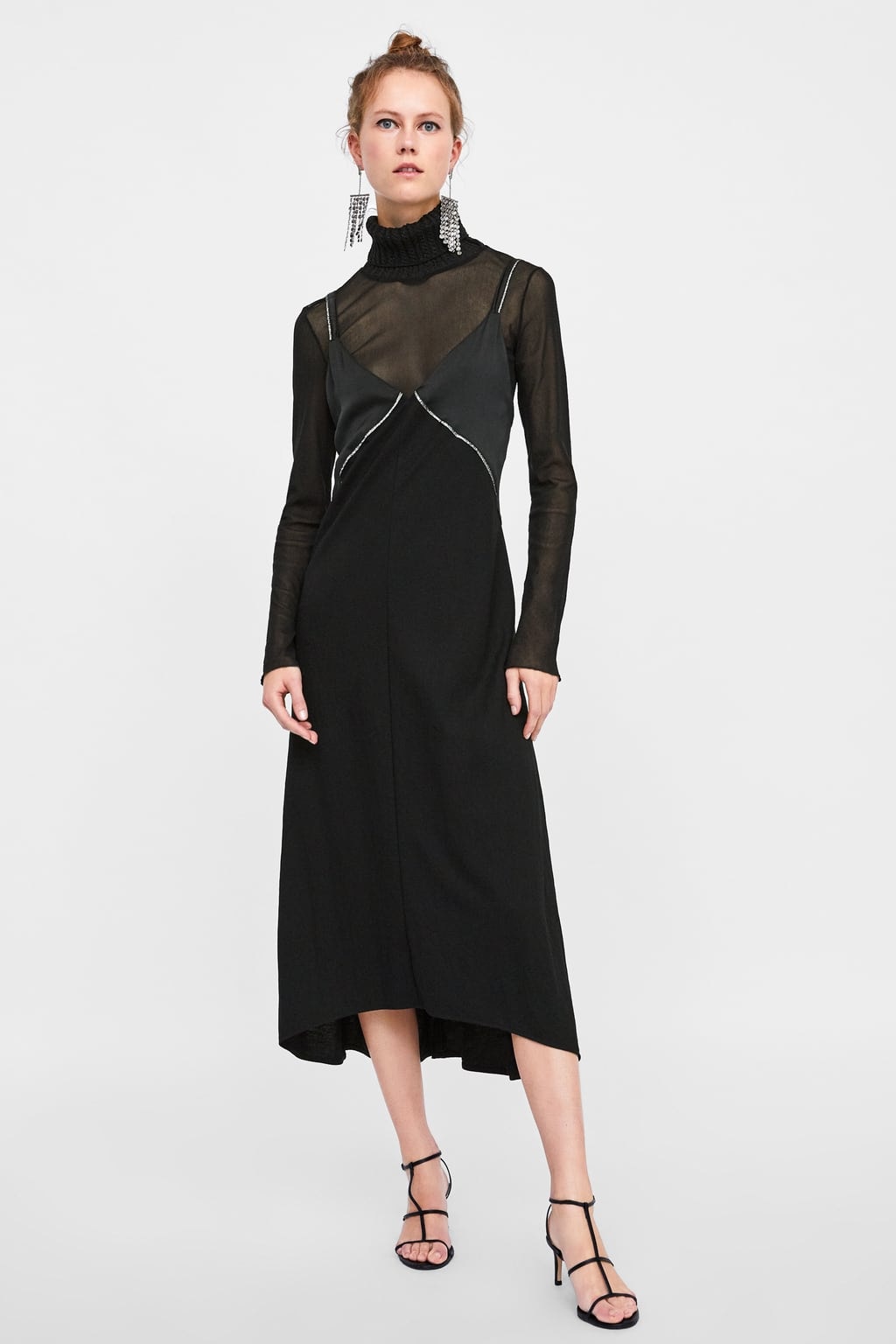 Zara Lingerie-Style Dress