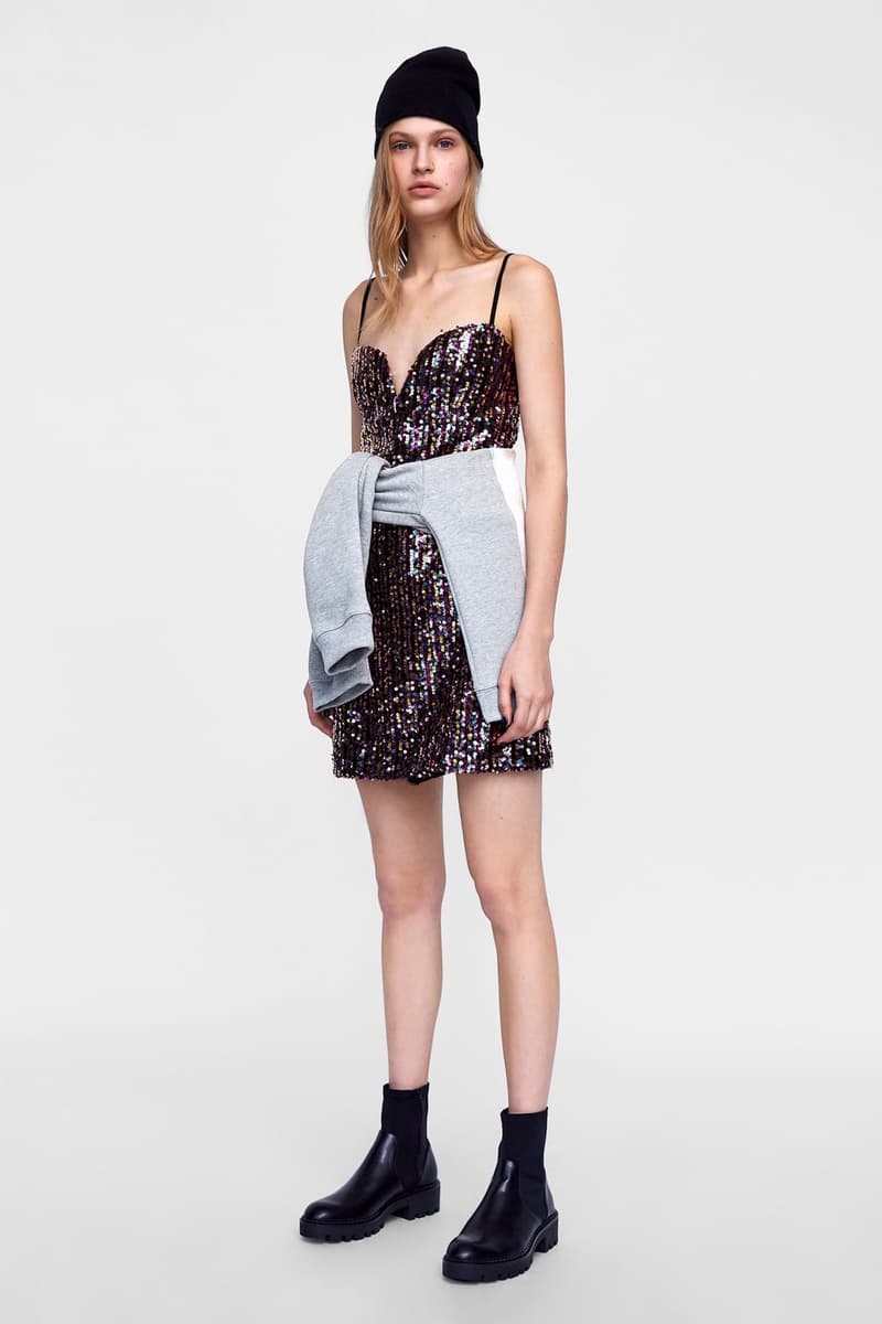Zara Multicolored Sequin Dress