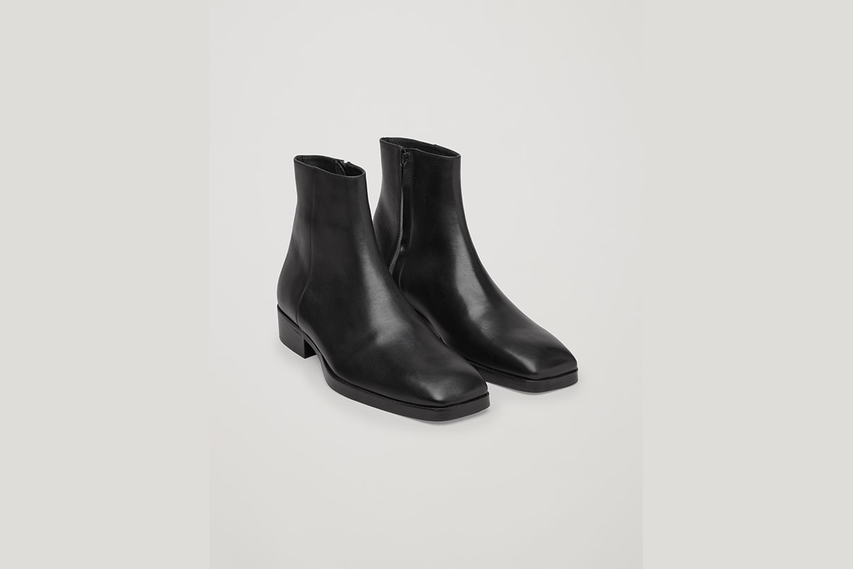 COS black ankle boots