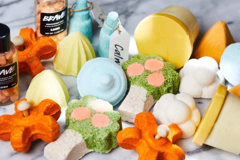 lush cosmetics shower bomb product