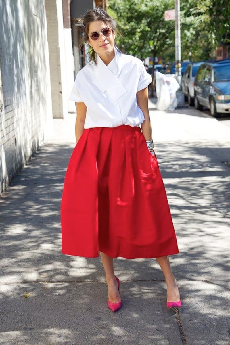 midi skirts v neck office lady working style inspiration