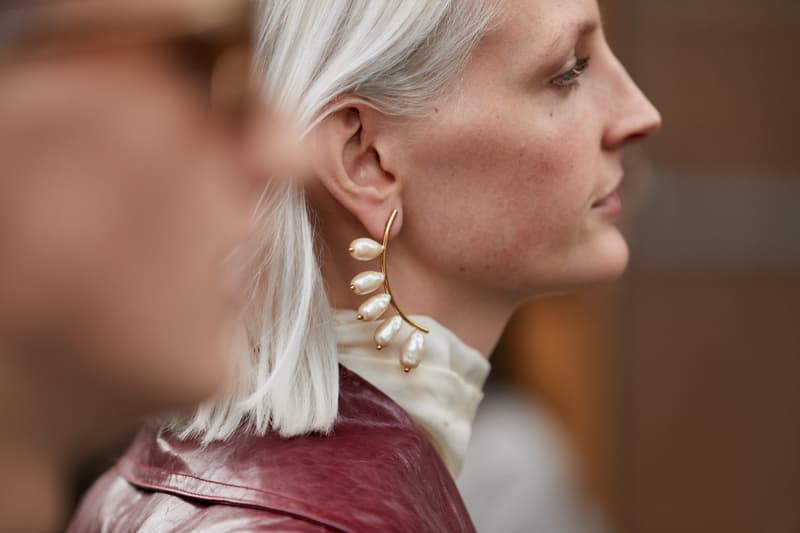 Pearl Pendant Earrings Street Style