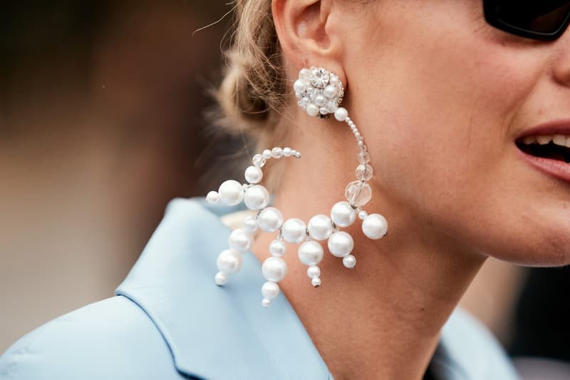 Pearl Pendant Earrings Street Style