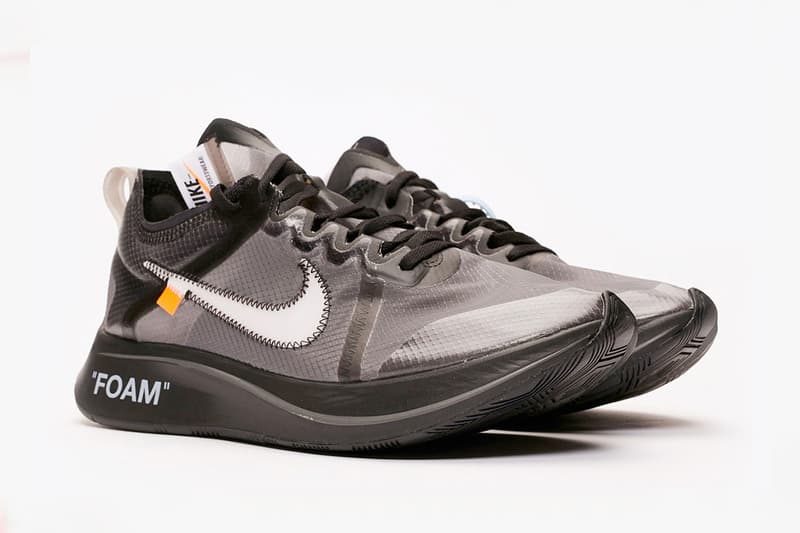 nike virgil abloh pink sneaker collabration zoom fly