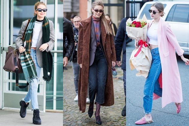 Gigi Hadid Celebrities Outfit Tips Ankle Boots Turtleneck blazer jacket