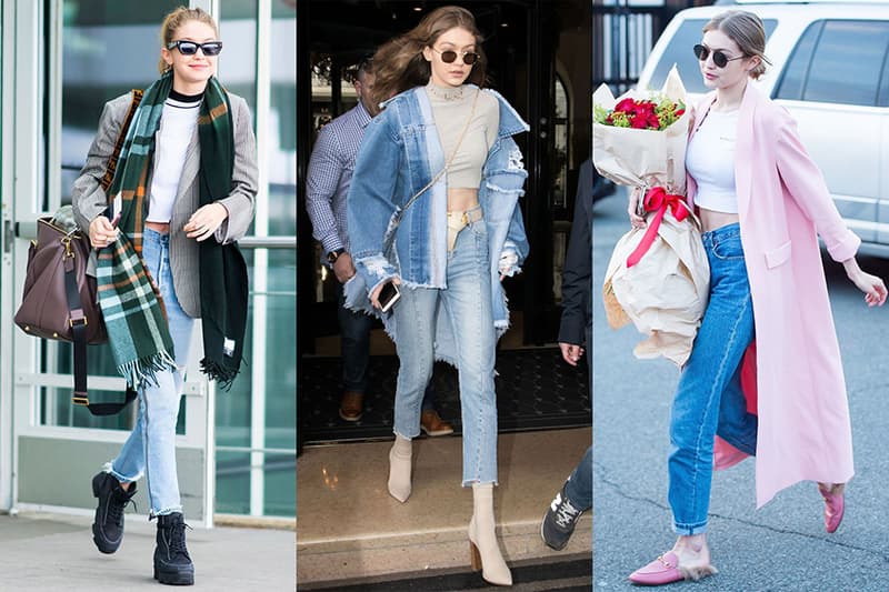 Gigi Hadid Celebrities Outfit Tips Ankle Boots Turtleneck blazer jacket