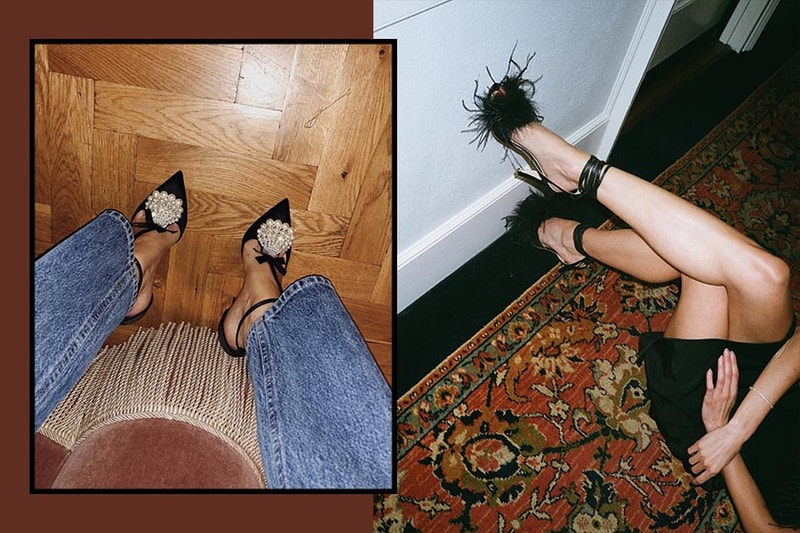 2019 Shoes Trends Inspiration Crystals Pearls Feather