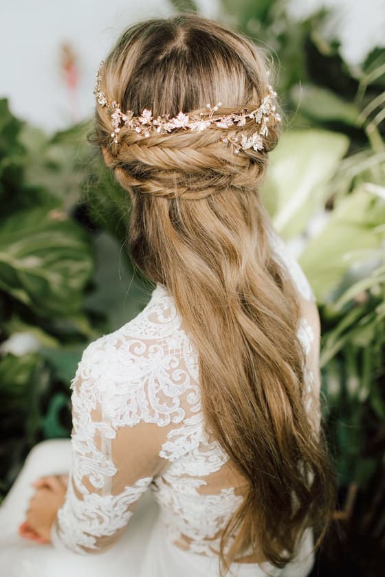 bridal hairstyle inspiration runway celeb wedding