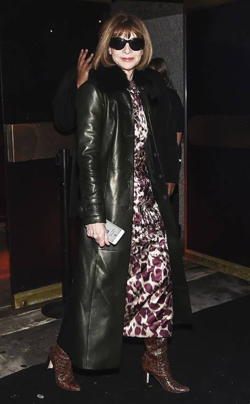 gigi-hadid-kaia-gerber-anna-wintour-leather-coat-celebrities-style