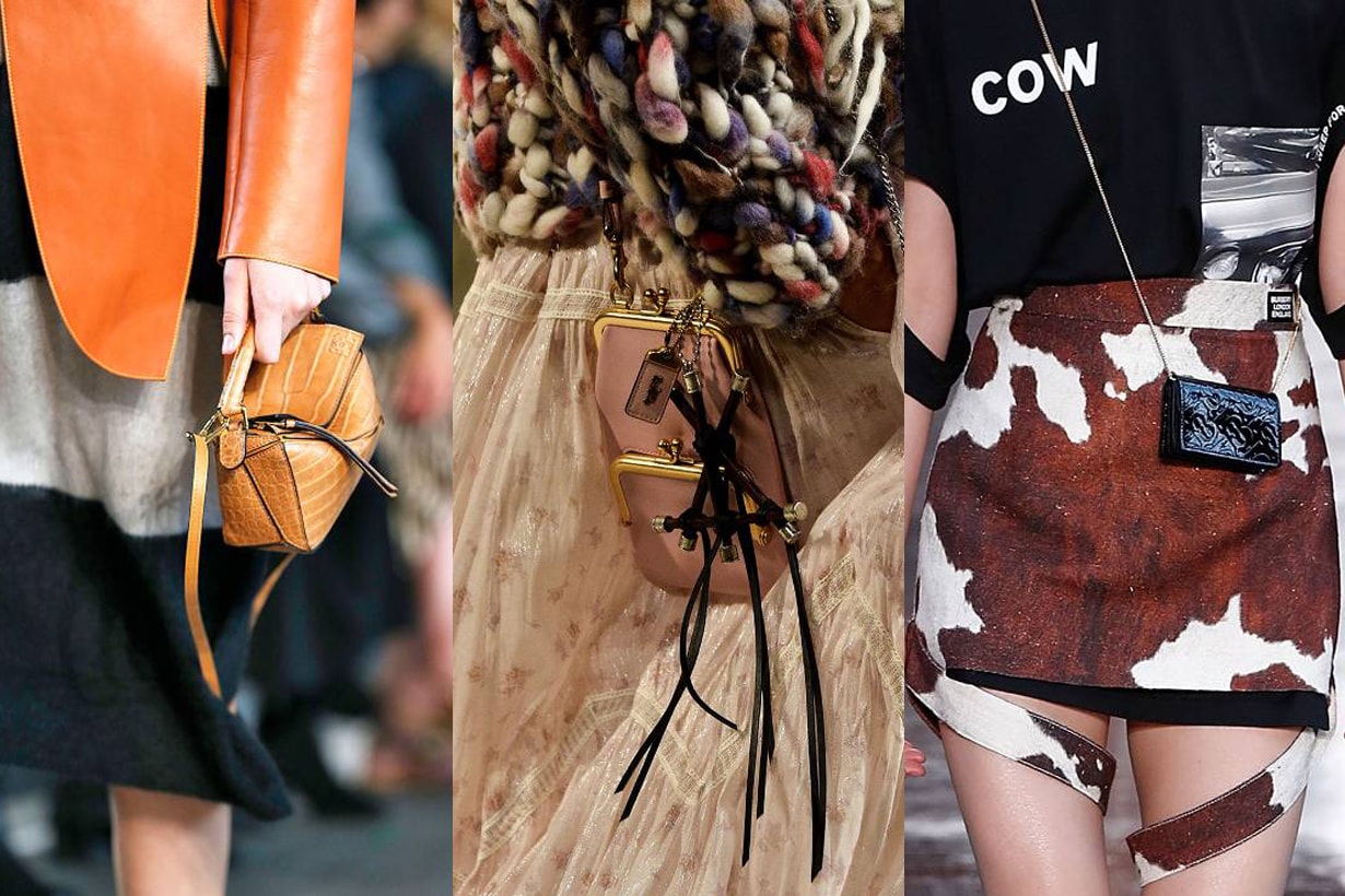 2019 Handbag trends small mini bags 2019 spring summer loewe coach acne studios burberry must have items