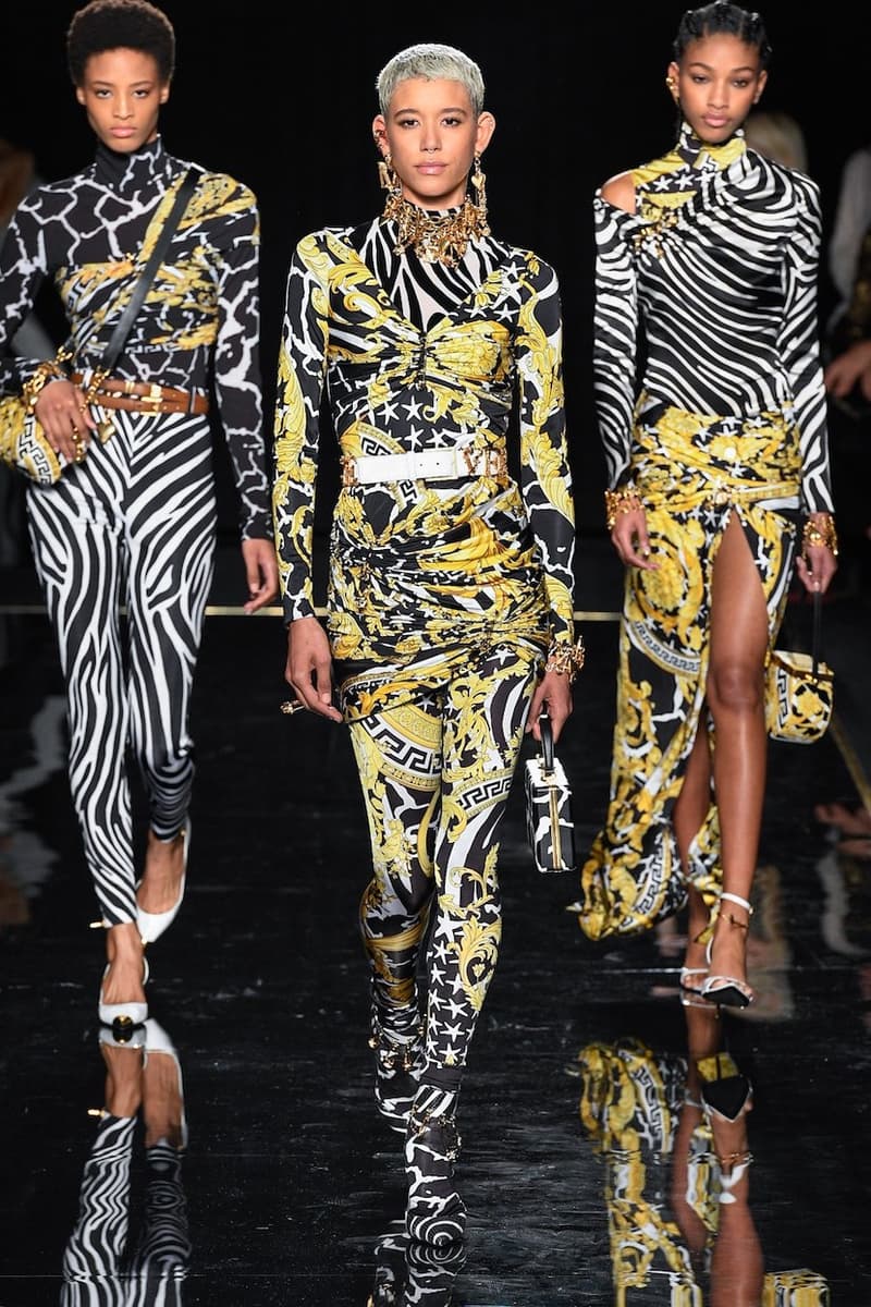 versace last show pre-fall 2019 runway looks