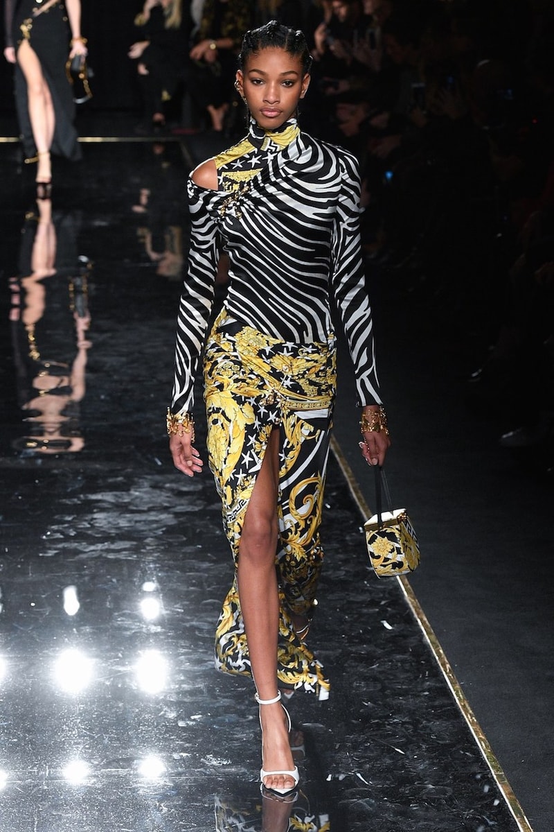 versace last show pre-fall 2019 runway looks