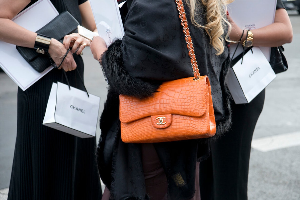 Chanel Handbag Exotic Skins Street Style