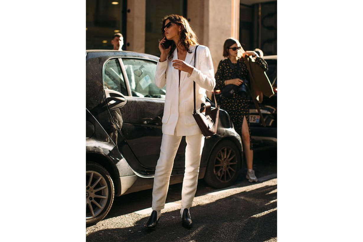 White Suit Street Style