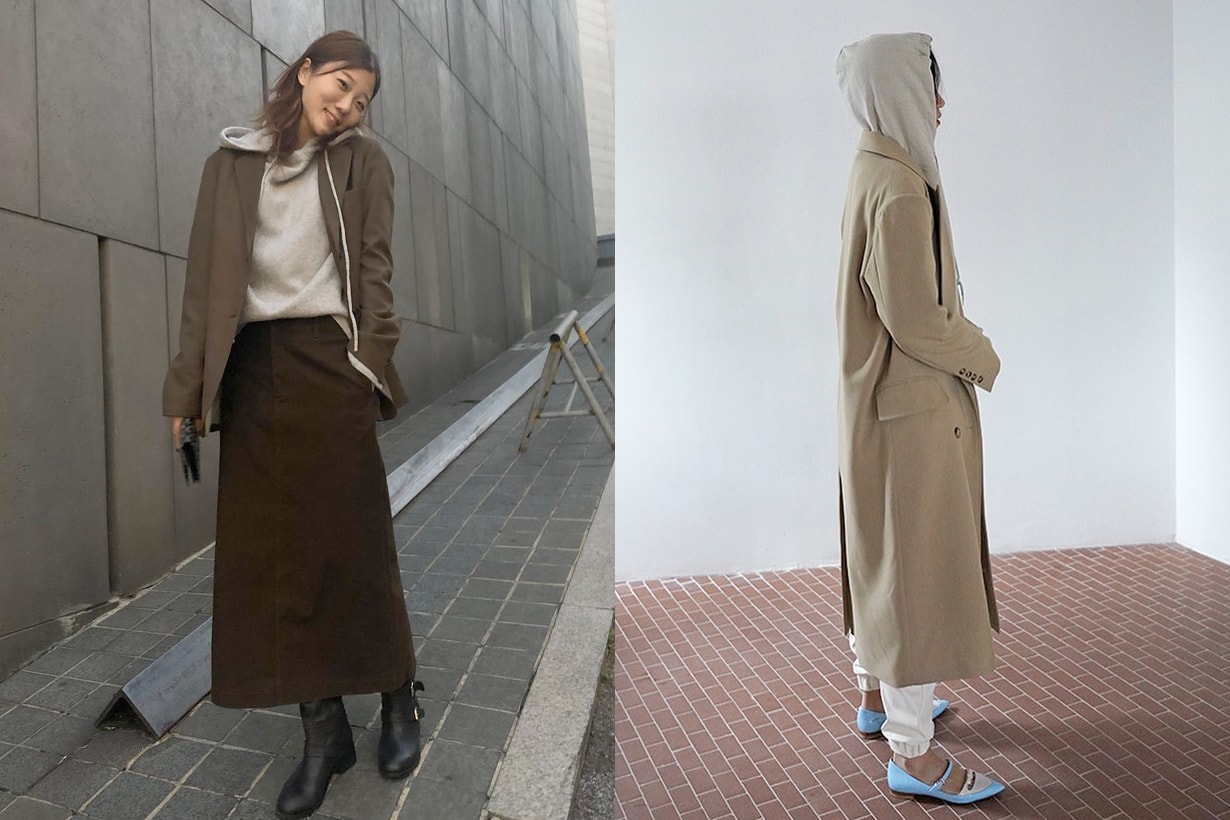 hoodie outwear korean girls look more fashion