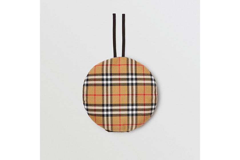 Burberry and Vivienne Westwood Pin Detail Vintage Check Wool Beret