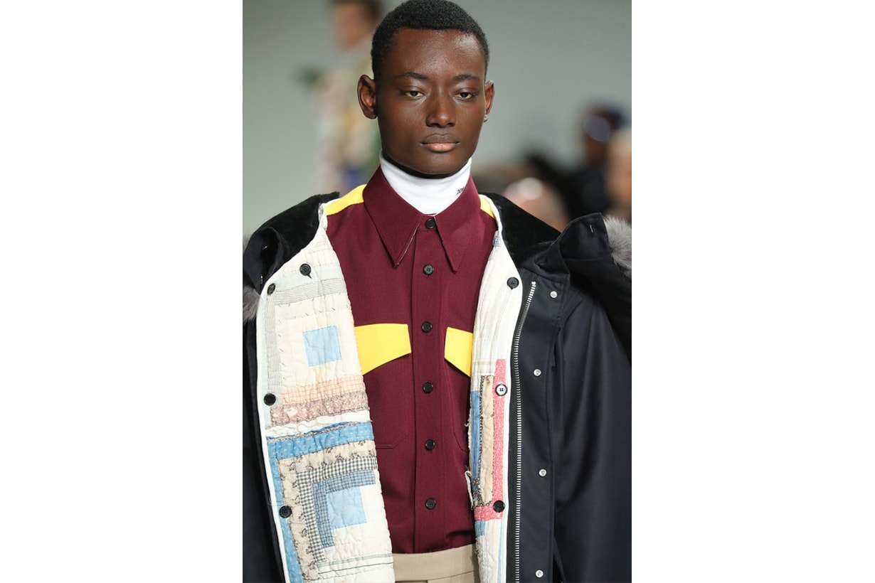 Detail from Raf Simons's fall/winter 2017 collection for Calvin Klein, shown during New York Fashion Week