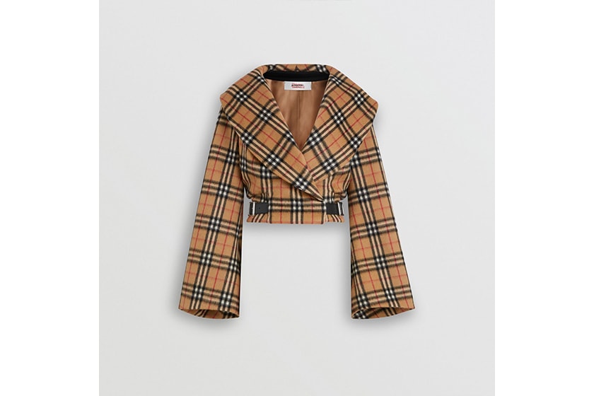 Burberry and Vivienne Westwood Vintage Check Alpaca Wool Hugger Jacket