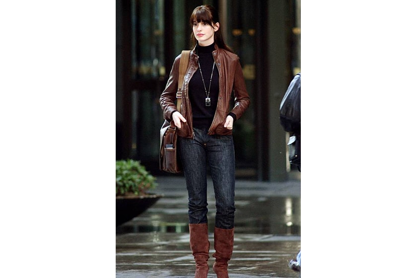 Anne Hathway Winter Style from The Devil Wears Prada Turtleneck Top