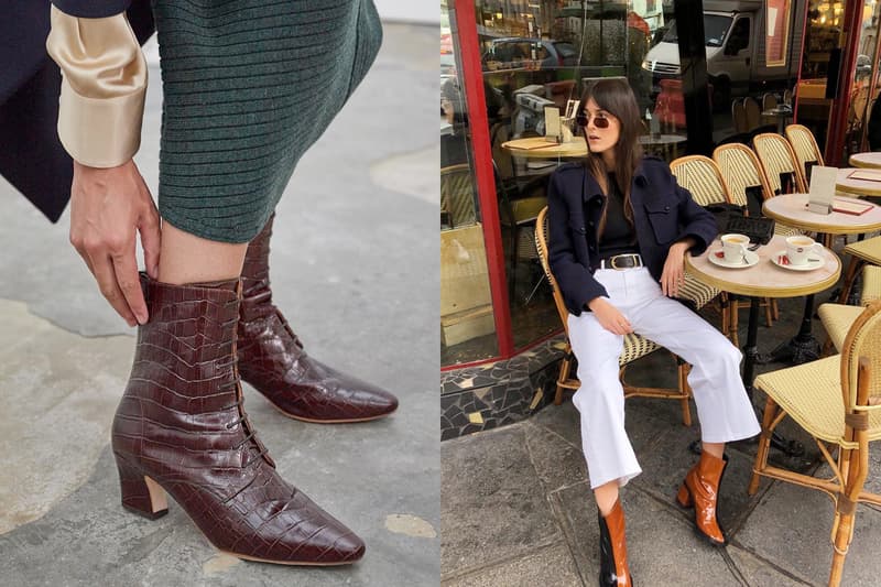 winter boots trends french heel cowboy zip