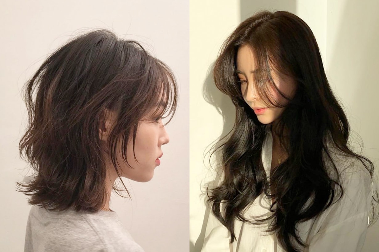 korean girls curly hair roll tool bangs hairstyles