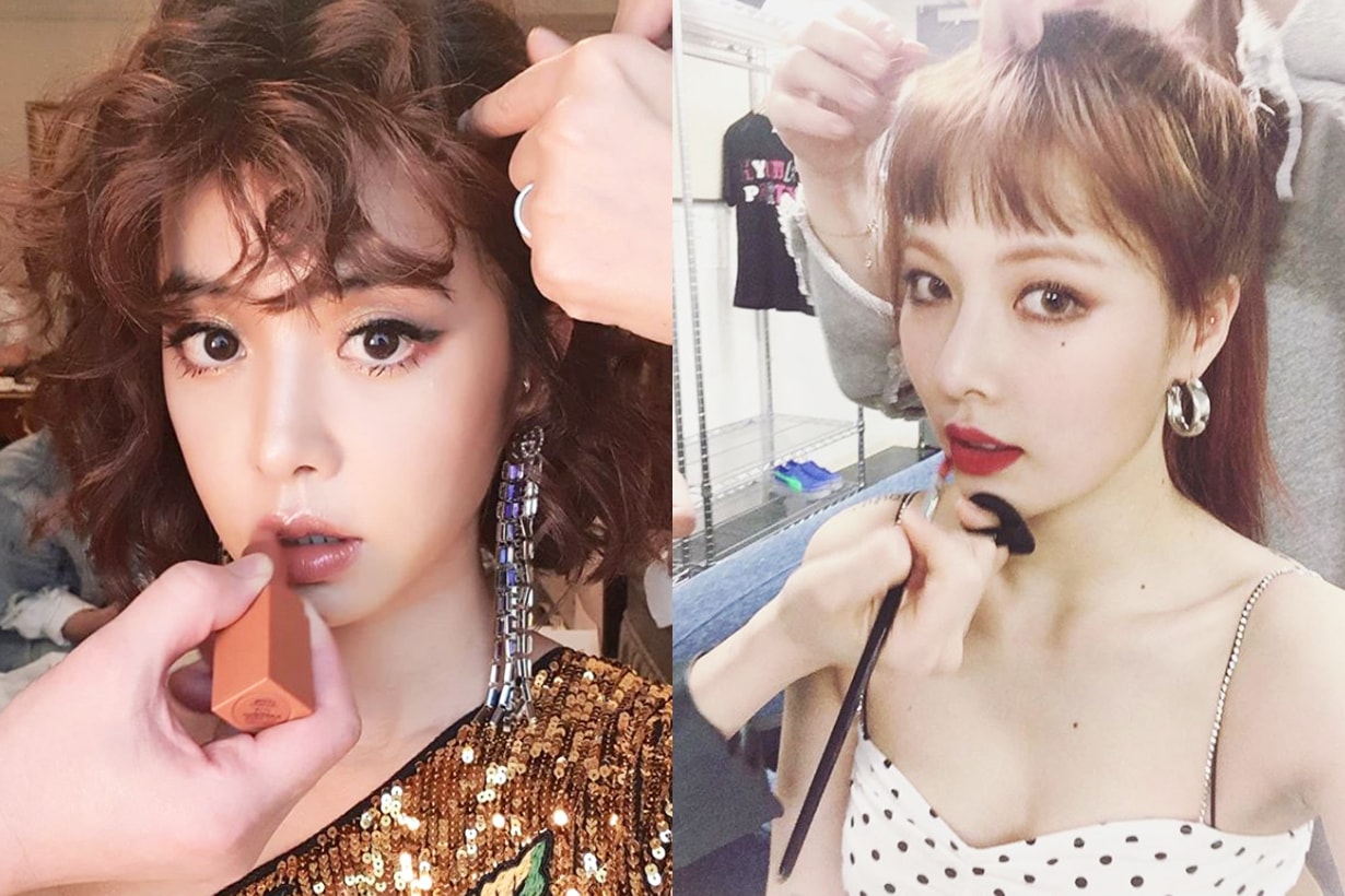 Hyuna Kim Jolin Cai Jolin Tsai 3/4 Makeup trend 2018 fall winter light eye makeup lipsticks blush contouring celebrities makeup style