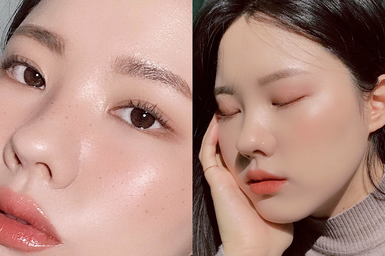 make up korea girl no eye liner clean