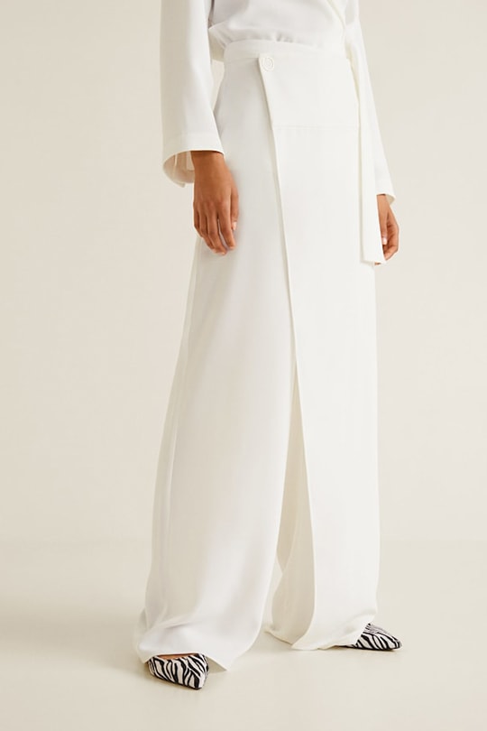 mango white pants