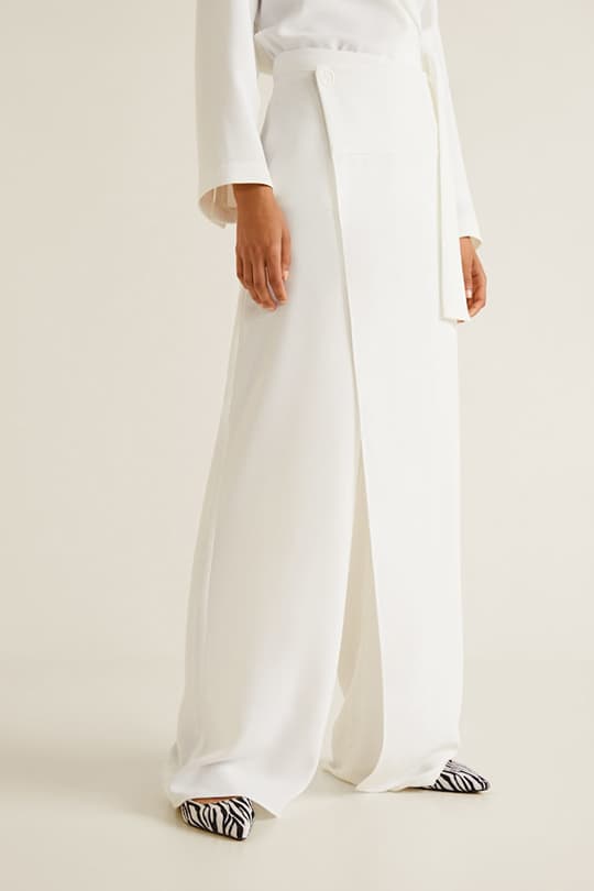 mango white pants