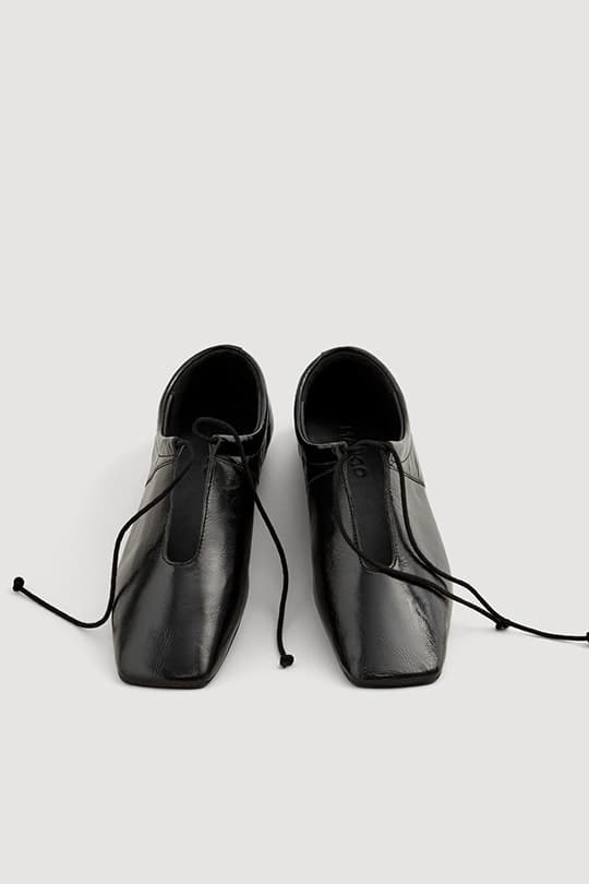mango leather shoes