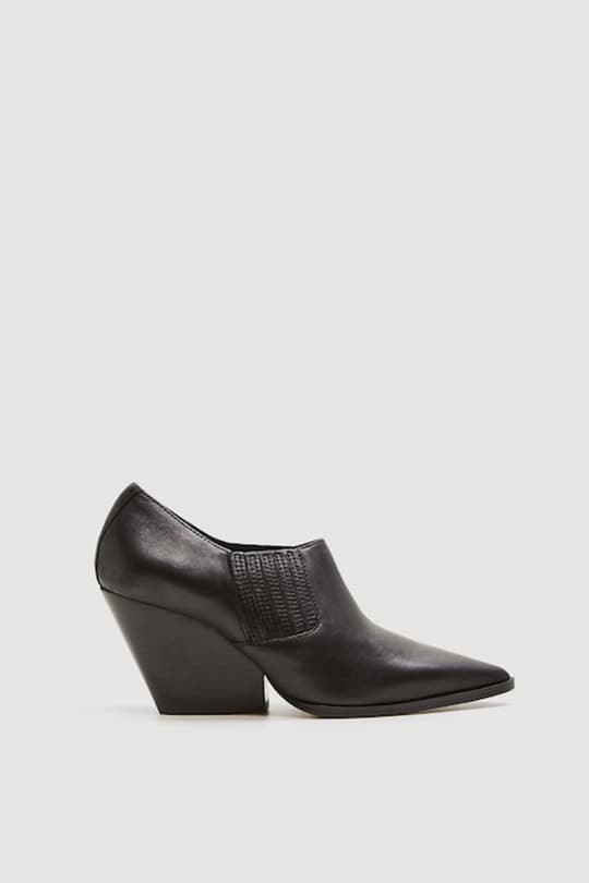 mango black ankle boots