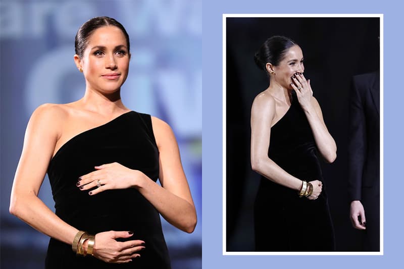 meghan markle dark nail polish british fashion awards royal protocol