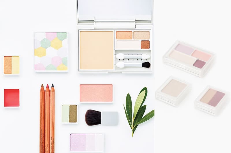 Muji Mix and match cosmetics makeup palette eyeshadows compact powder foundation highlighter blush japanese cosmetics