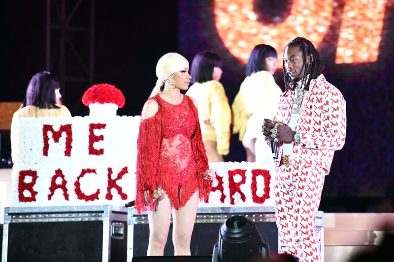 Offset Cardi B The Migos Rolling Loud Festival daughter Kulture broke up affair Cardi Please Forgive Me and Take Me Back roses stage Take Me Back Cardi Celebrities Couples