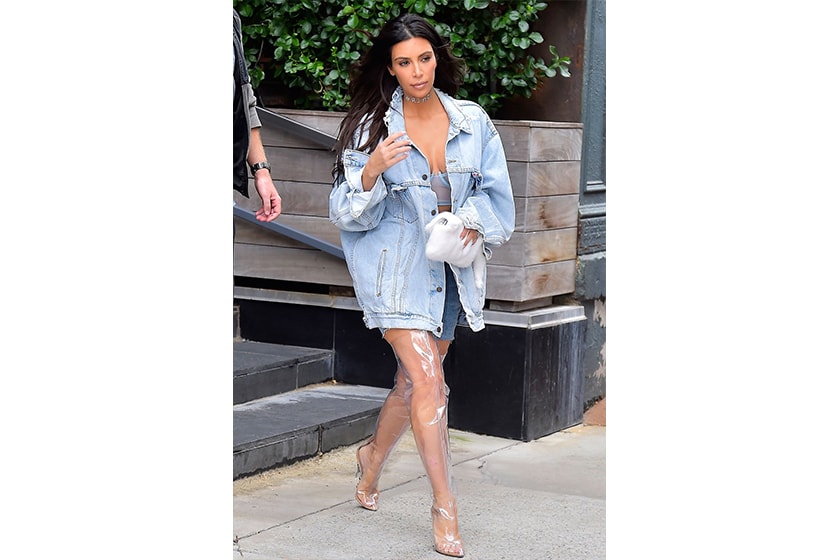 Kim Kardashian Plastic Transparent Boots