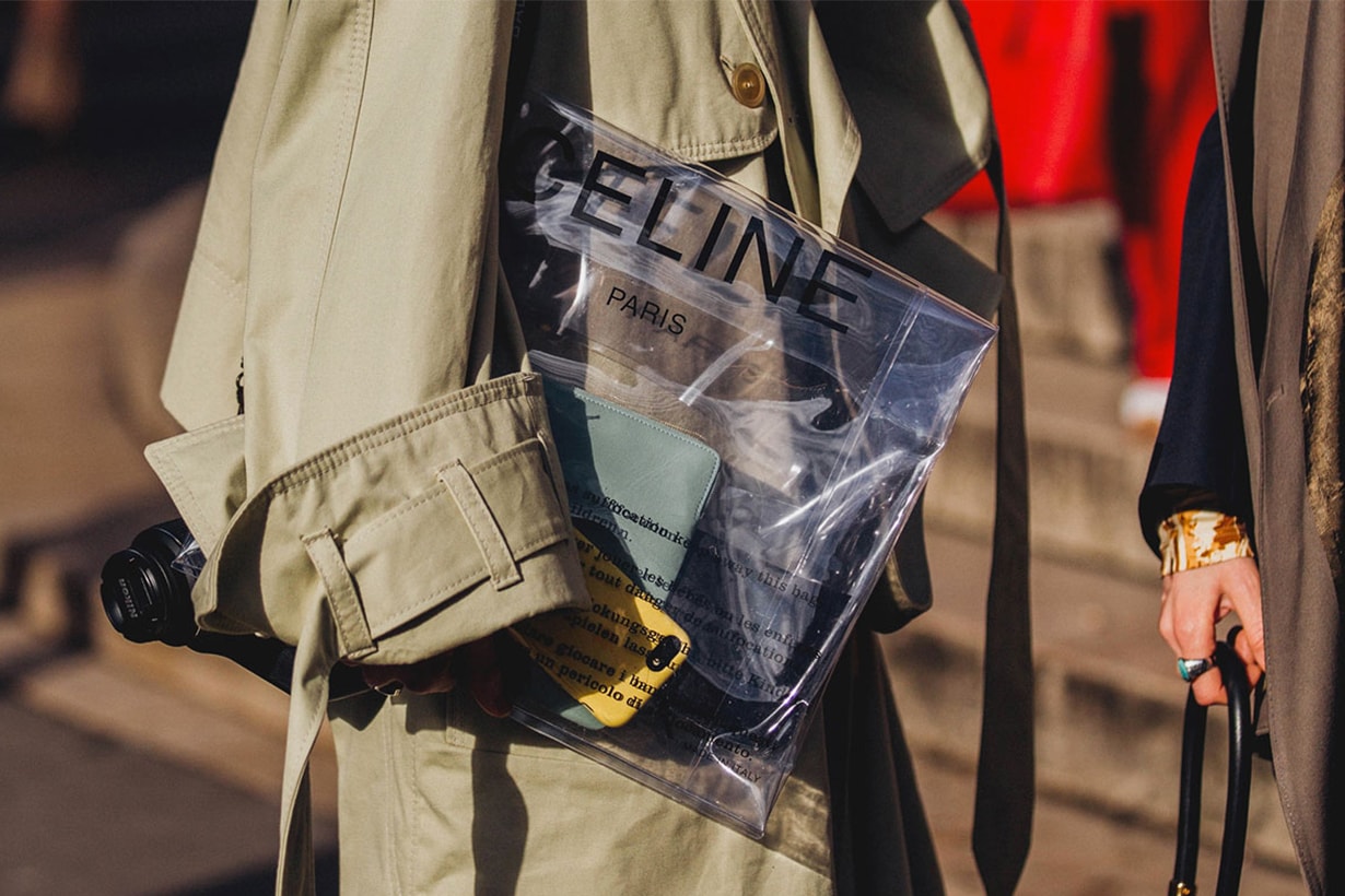 Celine Plastic Bag Street Style