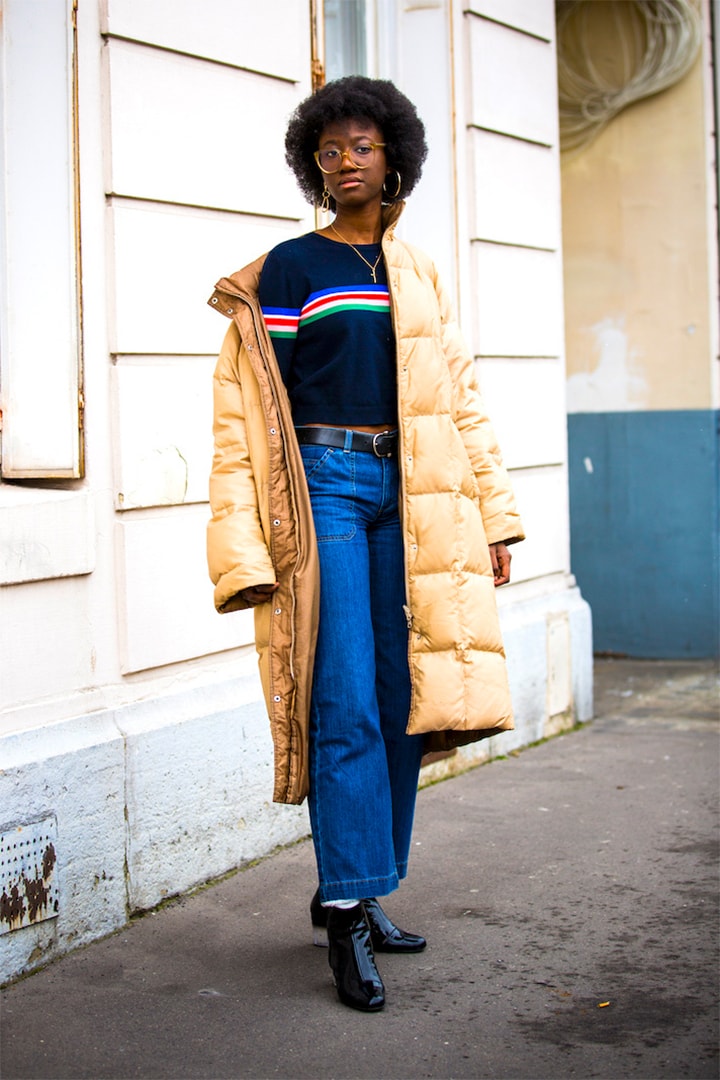 Puffy Winter Coat Outfits Street Style