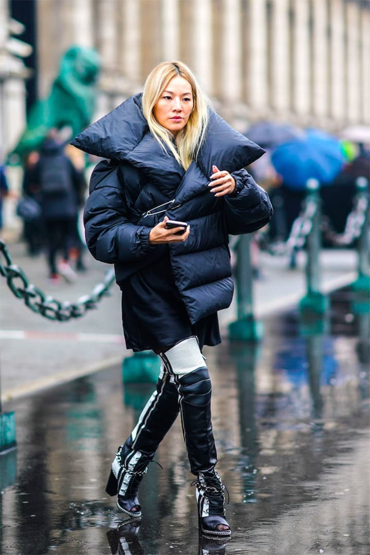 Puffy Winter Coat Outfits Street Style