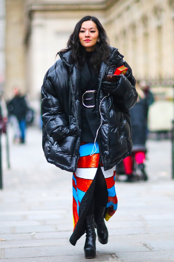 Puffy Winter Coat Outfits Street Style