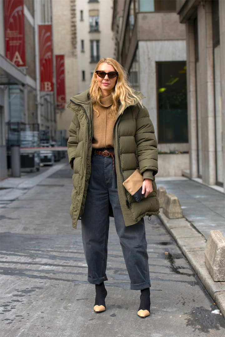 Puffy Winter Coat Outfits Street Style