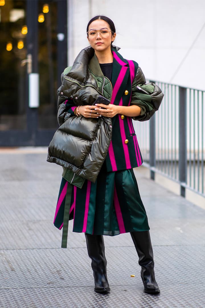 Puffy Winter Coat Outfits Street Style