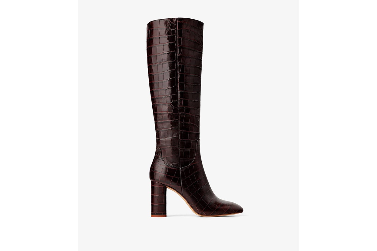 Zara Heeled Animal Print Boots