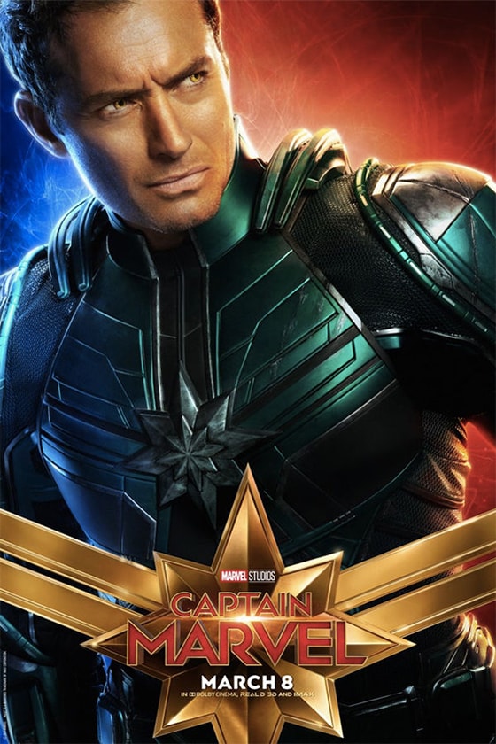 captain marvel character posters Doctor Minerva Gemma Chan Cat Goose