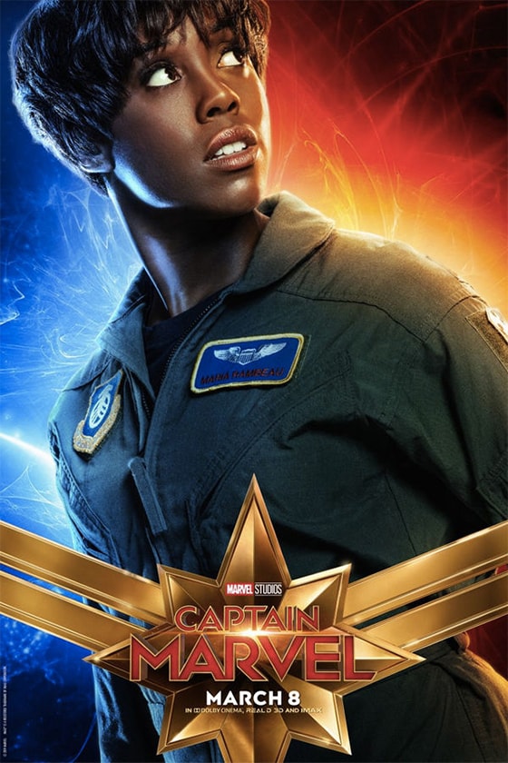 captain marvel character posters Doctor Minerva Gemma Chan Cat Goose