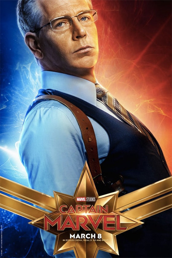 captain marvel character posters Doctor Minerva Gemma Chan Cat Goose