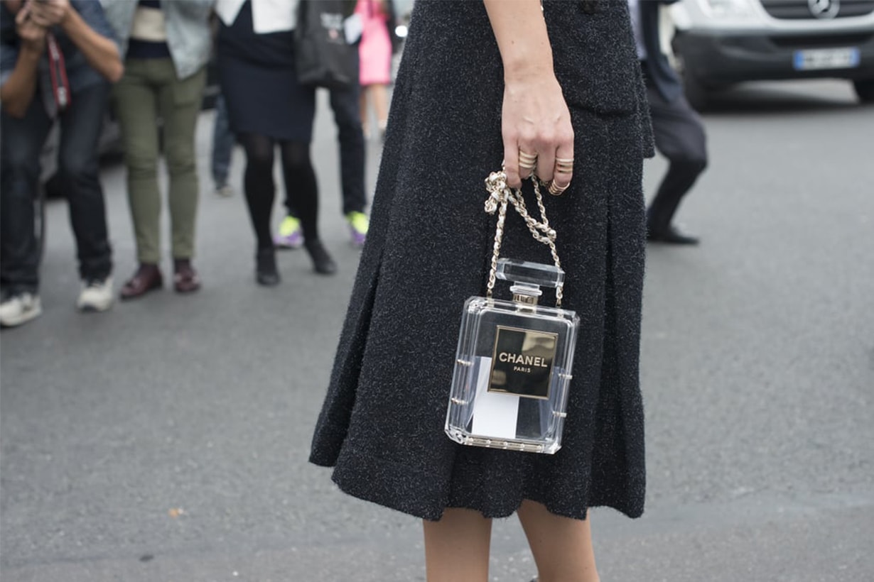 Chanel perfume bottle Street Style