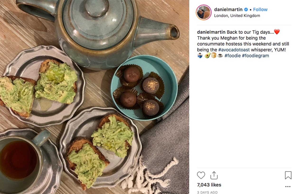 Daniel's Instagram Avocado Toast Meghan Markle
